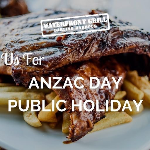We are open for the ANZAC Day Public Holiday. Join us
#waterfrontgrill